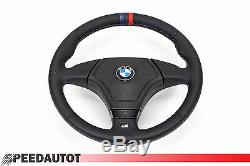 Leder Lenkrad Lederlenkrad BMW M3 E46 Steering Wheel mit Airbag DREI STREIFEN