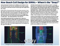 NEW BMW Ignition Coil 6 Pack Updated With Connector Boot Genuine Bosch 0221504470