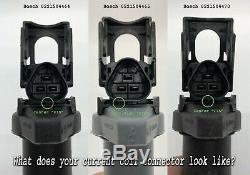 NEW BMW Ignition Coil 6 Pack Updated With Connector Boot Genuine Bosch 0221504470