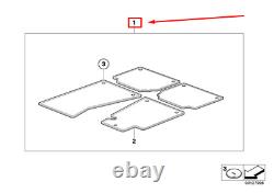 New Bmw 7 E65, E66, E67 Floor Mat Set 51477128123 7128123 Genuine