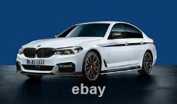 New Genuine BMW 5 Series G30 G31 Carbon Fibre Lower Bumper Splitters Covers L+R