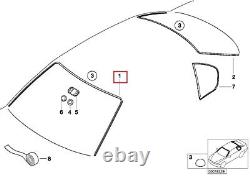 New Genuine Bmw 3 Series E46 Front Windshield Exterrior Upper Gasket 51318196162