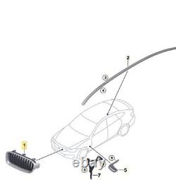 New Genuine Bmw 4 Series F32 Front Bumper Centre Radiator Grille Right O/s