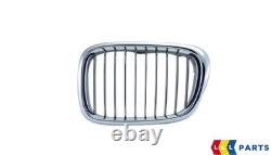 New Genuine Bmw 5 Series E39 Front Bumper Kidney Grille Chrome Set Left Right