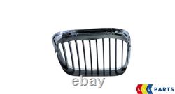 New Genuine Bmw 5 Series E39 Front Bumper Kidney Grille Chrome Set Left Right