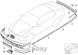 New Genuine Bmw 5 Series E39 Front Bumper Kidney Grille Chrome Set Left Right