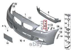 New Genuine Bmw 5 Series F10 F11 M Sport Front Bumper Headlight Washer Cover Set