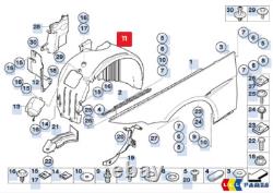 New Genuine Bmw 6 Cabrio E64 Front Left Inner Fender 7898205 51717898205