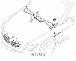 New Genuine Bmw 6 Series E63 E64 Windshield Cowl Cover 51717008922