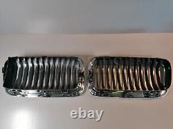 New Genuine Bmw 7 Ser E38 From 09/98 Bumper Grille Front Pair 8231595 & 8231596
