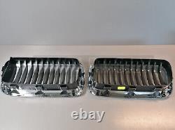 New Genuine Bmw 7 Ser E38 From 09/98 Bumper Grille Front Pair 8231595 & 8231596