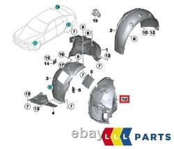 New Genuine Bmw F32 F33 F36 Front Inner Wheelarch Fender Liner Right O/s 7260732