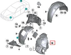 New Genuine Bmw F32 F36 Front Left Wheel Arch Guard Front End Left 51717260729