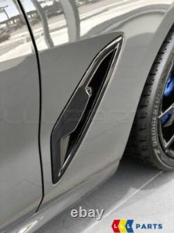 New Genuine Bmw G14 G15 G16 High Gloss Black Fender Airduct Trim Panel Pair Set
