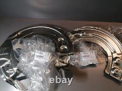 New Genuine Bmw G30 G31 G11 Brake Protection Plate Front Pair 6861797 & 6861798