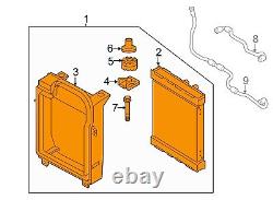 New Genuine Bmw X5 X6 Series F15 F16 F85 F86 Auxiliary Coolant Radiator 7645690