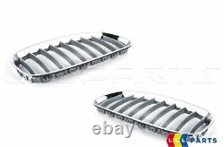 New Genuine Bmw Z4 Front Bumper Grill Alu Matt O/s Right N/s Left Set