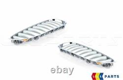 New Genuine Bmw Z4 Front Bumper Grill Alu Matt O/s Right N/s Left Set