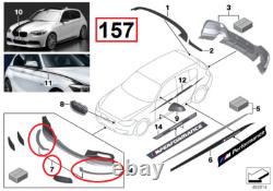 New Genuine OE BMW 1 Series F20 F21 Front Splitter Matt Black Left Right 2336503