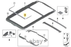 New Genuine X5 Series F15 F85 Panoramic Sunroof Slipstream Deflector 54107387030