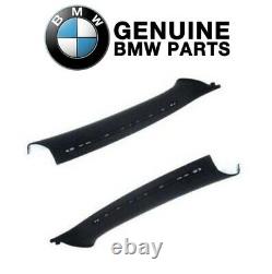 Pair Set of 2 Front Inner Body A-Pillar Trim Panels Genuine For BMW E46 Coupe