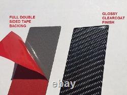 REAL CARBON FIBER Pillar Posts 6PCS Door Trim FOR BMW 5-Series 2005-2010