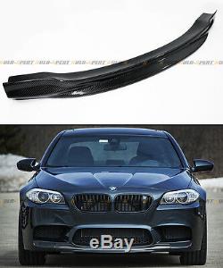 R Style Carbon Fiber Front Bumper Center Chin Lip Spoiler For 2012-2017 Bmw M5