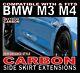 Real Carbon Fibre P-style Side Skirt Extensions Skirts Fits Bmw M3 M4 F80 F82
