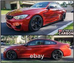 Real Carbon Fibre P-Style Side Skirt Extensions Skirts Fits BMW M3 M4 F80 F82