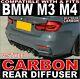 Real Carbon Fibre V-style Rear Big Fin Diffuser Fits Bmw M3 M4 F80 F82