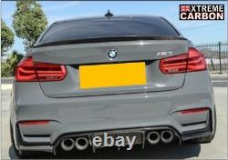 Real Carbon Fibre V-Style Rear Big Fin Diffuser Fits BMW M3 M4 F80 F82