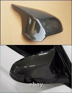 Real Carbon Fibre Wing Mirror covers set Fits BMW M3 M4 F80 F82 F83 Models