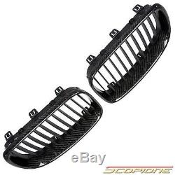 Scopione REAL Carbon Fiber Kidney Grille Set for BMW 08-13 1 Series E82 E88 1M