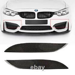 UK REAL Carbon Fiber Front Bumper Side Splitter Canard For BMW F80 M3 F82 F83