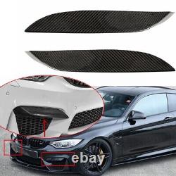 UK REAL Carbon Fiber Front Bumper Side Splitter Canard For BMW F80 M3 F82 F83