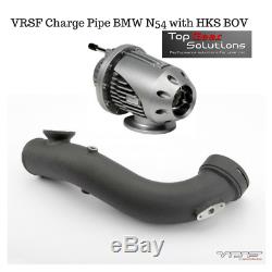 VRSF Charge Pipe Upgrade Kit With Genuine HKS BOV 07-10 BMW 135i / 335i N54
