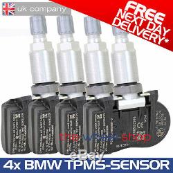 4x Véritable Oe Capteurs Tpms Pneus Surveillance De La Pression Pour Bmw Série 3 F30 Et F31