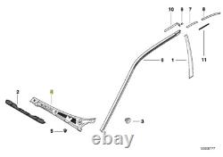 BMW E36 R Tringlerie d'essuie-glace Cache de panneau de baie de pare-brise Garniture 8122266 51718122266 Neuf d'origine