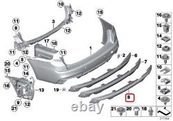 BMW NOUVEAU DIFFUSEUR ARRIÈRE GÉNÉRIQUE M SPORT DOUBLE ÉCHAPPEMENT LARGE POUR SÉRIE 5 F07 LCI 550i