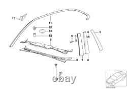 BMW pièce d'origine de remplacement pour cache de calandre extérieure compatible E36 51711977678