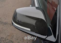 Bmw 5 F10 Série LCI Réel En Fibre De Carbone Mirror Covers M Wing Carbon Performance