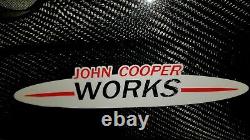 Bmw Mini Cooper S Jcw F54 F55 F56 F57 Real Carbon Fibre Fibre Couverture Moteur