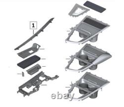 Bmw Série 3 4 F32 F30 F32 F36 F34 Garniture de couvercle latéral gauche de console centrale en Alcantara