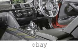 Bmw Série 3 4 F32 F30 F32 F36 F34 Garniture de couvercle latéral gauche de console centrale en Alcantara
