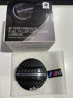 Bouchon de réservoir de carburant en fibre de carbone véritable BMW M Performance 16112472988