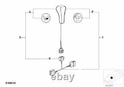 Bouton de levier de vitesses en cuir illuminé BMW Genuine M Sport 6 vitesses 25112228742