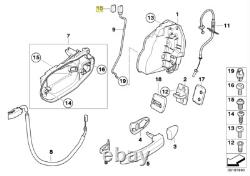 Cache de bouton de garniture de broche de verrou de porte BMW E83 3403301 51213403301 Neuf d'origine