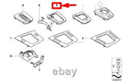 Cache de levier de vitesses Steptronic pré-sélection BMW Série 3 E46 conduite à droite 51167059414 neuf d’origine