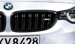 Calandre de radiateur avant en noir BMW M Performance authentique gauche N/S 51712352811