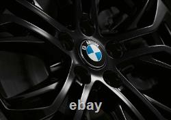 Capuchons de centre de moyeu en alliage flottant BMW d'origine (jeu de 4) 56 mm 36122455268